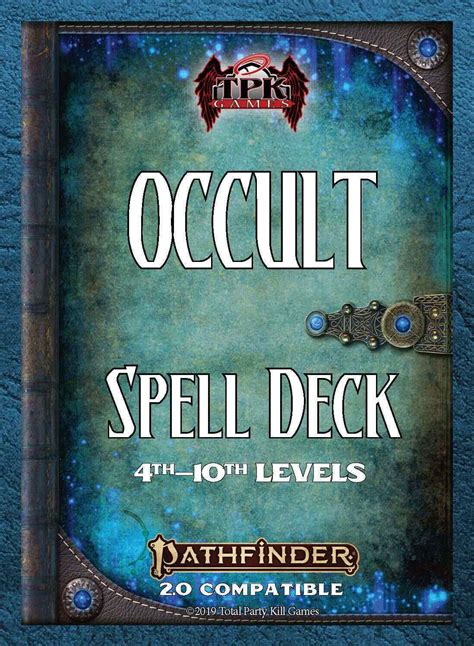 Pathfinder 2e occulr spell list